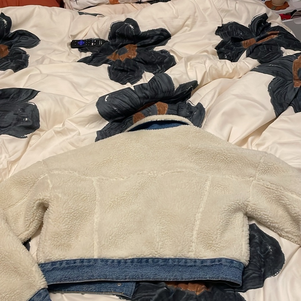 Pacsun Denim and shearling cropped jacket - Picture 7 of 7